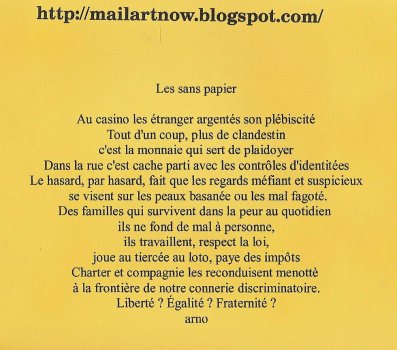 Texte de Arno